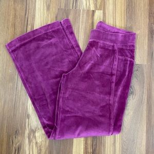 Nike Y2K Velour Pink Purple Track Sweatpants Size Medium 8-10